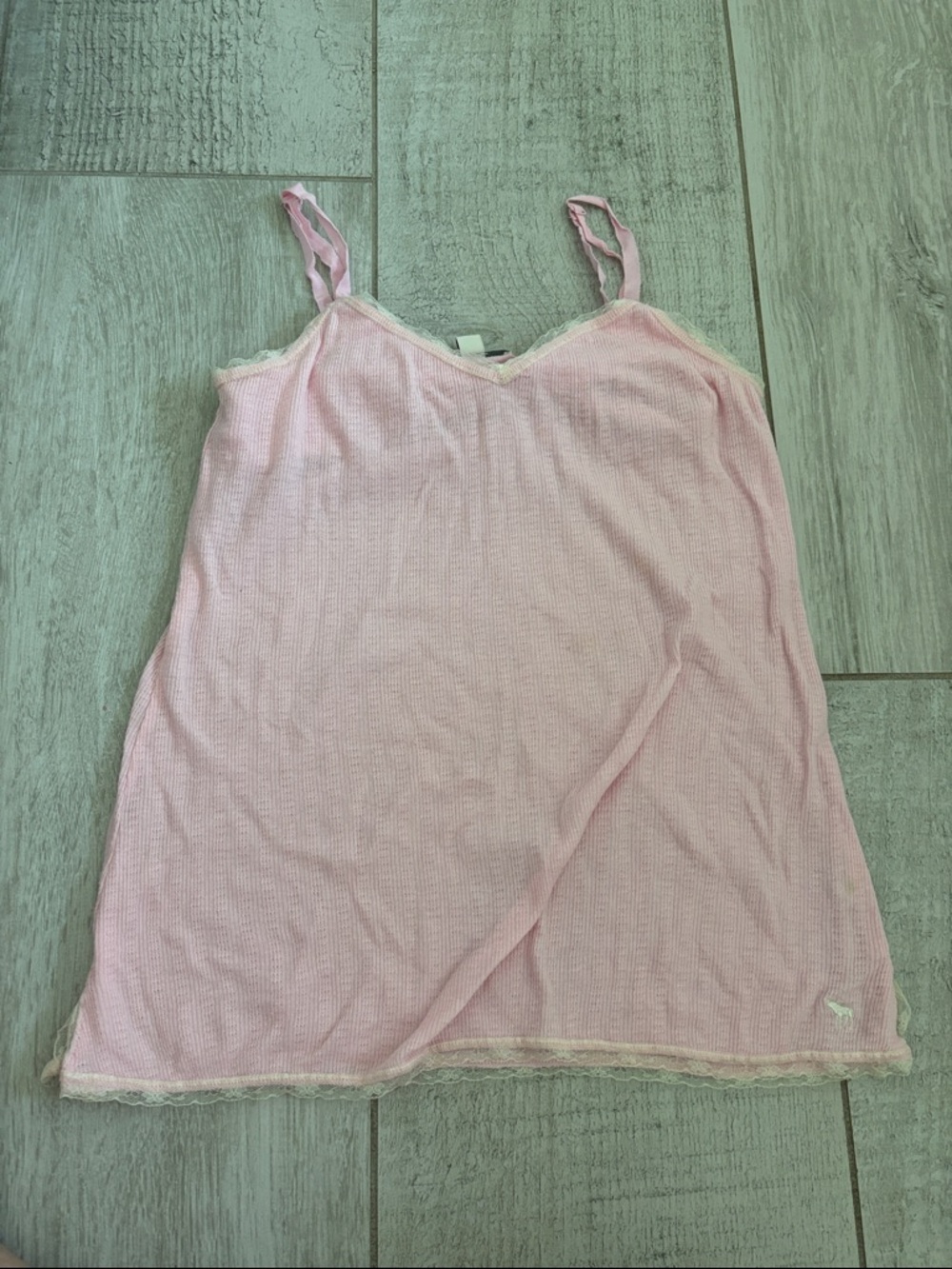 Abercrombie & Fitch Pale Pink Lace-Trim Cami